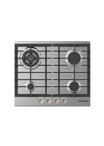Hoover HGH64SDWCEX plaque de cuisson &agrave; gaz | argent