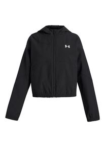 Under Armour, Drenge, Sportsjakke 'Rival', Sort / Hvid, St&oslash;rrelse YXL