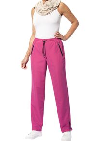 Dames Vrijetijdsbroek met contrastkleurige accenten fuchsia Maat 50
