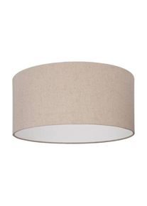 Eglo Deckenleuchte &raquo;FENIGLIA Deckenlampe, Stahl, Textil und Leinen, E27, Flurlampe, Lampe&laquo; E27 1 Stk. Deckenleuchte, H24 x &Oslash;47, 5 cm, schwarz, 1X40W 