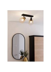 Eglo Deckenspot &raquo;COSLADA Deckenstrahler, Stahl, E27, Wohnzimmerlampe, Flurlampe, Lampe&laquo; E27 1 Stk. Spot, L32 x B8 x H17 cm, schwarz, 2X40W exkl.