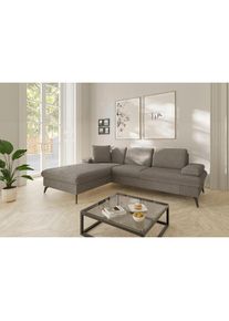 Sit & More sit&more Ecksofa &raquo;Morris Jubi L-Form, B: 247 cm&laquo; mit Armteilfunktion & 1 Zierkissen, optional Bettfunktion