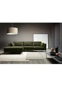 Trendmanufaktur Ecksofa &raquo;Luzi, wahlweise mit Schlaffunktion & Bettkasten. OTTOs Choice, L-Form&laquo; Designsofa mit tollem Sitzkomfort, Metallf&uuml;&szlig;e schwarz,