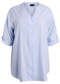 ZIZZI Damer Tunika 'Mfia' bl&aring; / lysebl&aring; St&oslash;rrelse 7XL/8XL
