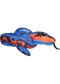 Wild Republic Pl&uuml;sch Schlange blau und orange 137 cm
