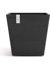 Ecopots, Blumentopf, Rotterdam 25 + Water Reservoir White Grey
