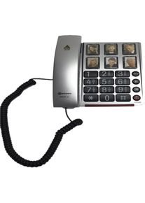 Amplicom Bigtel 40 Plus, Telefon, Schwarz, Grau, Silber