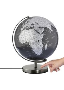 Troika, Globus, Globus STELLAR LIGHT Touch schwarz, silberfarben (30 cm)