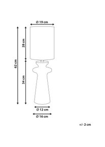 Beliani, Tischlampe, Oteros (E27)