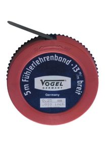 Vogel, Messlehre, 455050 Zuf&uuml;hrungsband Stahl 5m x 13mm 0.50mm /.020 inch