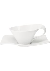 Villeroy & Boch Villeroy & Boch NewWave Teetasse mit Untertasse, Tasse, Weiss