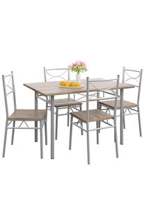 Casaria Eettafelset Paul 5-delig Eikenhout