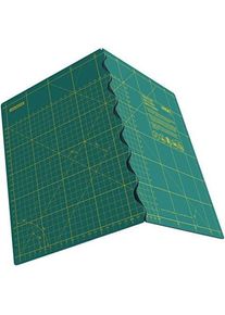 Olfa Klapper -Unterwand zum Schneiden mit Rollen- und Segmentmesser, Schneidebrett, Gr&uuml;n