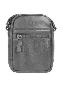 Bugatti, Herren, Umh&auml;ngetasche &raquo;JOEL&laquo; echt Leder, schwarz, schwarz, H&ouml;he 19 cm x Breite 14 cm x Tiefe 5 cm