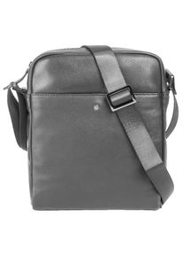 Bugatti, Damen, Umh&auml;ngetasche &raquo;BLACK MAGIC&laquo; echt Leder, schwarz, schwarz, H&ouml;he 25 cm x Breite 21 cm x Tiefe 6 cm