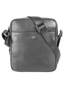 Bugatti, Damen, Umh&auml;ngetasche &raquo;BLACK MAGIC&laquo; echt Leder, schwarz, schwarz, H&ouml;he 19 cm x Breite 16 cm x Tiefe 4 cm