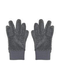 MaxiMo, Damen, Fleecehandschuhe 1 Paar, Boucle-Optik, Strickb&uuml;ndchen, basic, weich, f&uuml;r alle Aktivit&auml;ten, mittelgrau-meliert, mittelgrau-meliert, 