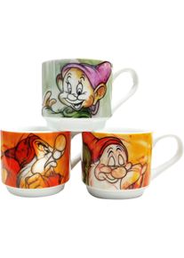 Egan 7 Zwerge - Espressotassen mit Aufsteller, Tasse, Mehrfarbig