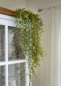 Kunstplant met kleine bloemen - groen - maat 119 cm - bonprix