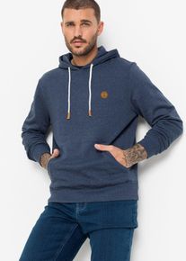 Hoodie - blauw - maat 60/62 (XXL) - met katoen - bonprix