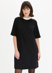 Mini jurk van scuba met turtleneck - zwart - maat 44/46 (L) - viscose - bonprix