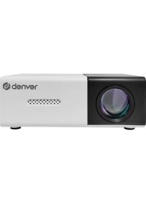 Denver Projektor PR-1000 - Mini projector with included power adaptor and HDMI cables. - 320 x 240 - 30... (QVGA), Beamer, Weiss