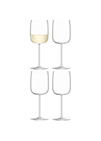 LSA Borough Weingl&auml;ser 380ml Klar x 4, Weingl&auml;ser, Transparent