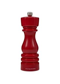 Cole & Mason Cole & Mason Zoutmolen London 18cm Beech Glanzend Rood, Pfefferm&uuml;hle + Salzm&uuml;hle, Rot