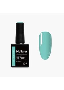 Nailura, Nagellack, - Gel Polish 179 - Sky Blue Green - 10 ml (Sky Blue Green, Gel-Effekt Nagellack)