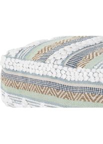 DKD Home Decor, Dekokissen, Cushion Floor Black Stripes 60 x 60 x 25 cm (60 x 60 x 25 cm)