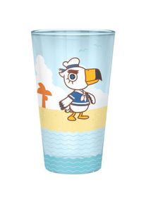 ABYSTYLE Animal Crossing Large Glass 400ml: Beach Characters, Trinkgl&auml;ser, Transparent