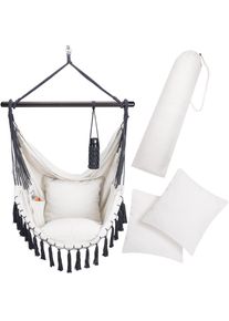 Detex Hangstoel Indoor Outdoor Cr&egrave;me 170x100x150cm