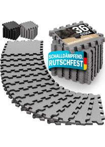 Monzana Zestaw 36 szarych mat ochronnych/układanek 175x175x1cm