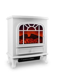 Monzana Chimenea el&eacute;ctrica blanca Simulaci&oacute;n de llamas reales