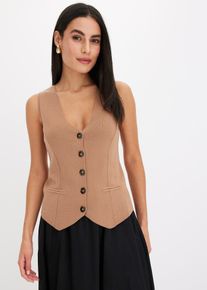 Strick-Weste, braun, Gr&ouml;&szlig;e 40/42 (M), bonprix