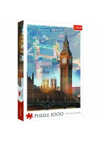 Trefl Puzzle Lond&yacute;n o s&uacute;mraku, 1000 dielikov, 48x68,3 cm v krabici 27x40x6 cm