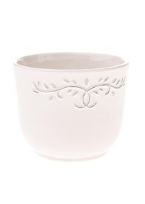 Keramick&yacute; obal na kvetin&aacute;č Ramillete b&eacute;žov&aacute;, 12 x 10 cm