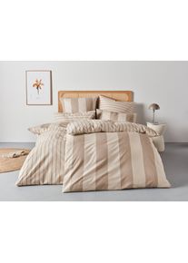 Home Affaire Bettw&auml;sche &raquo;Sari&laquo; 3 tlg. in verschiedenen Qualit&auml;ten, maritime Bettw&auml;sche mit Streifen