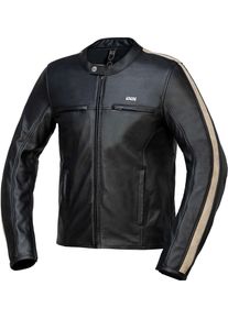 iXS Stripe, leather jacket , color: Black , size: 54