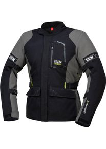 iXS Laminat-ST-Plus, textile jacket waterproof , color: Black/Grey , size: XL