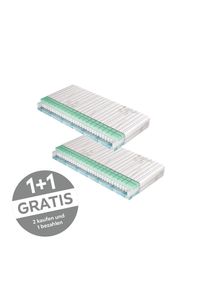 Taschenfederkernmatratze , Textil , H2 , 90x200 cm , Bezug abnehmbar/waschbar, Ober- und Unterseite versteppt, wendbar, optimale Bel&uuml;ftung, Bezug antimikrobiell beschichtet, Massagewirkung, orthop&auml;dische Matratze , Schlafzimmer, Matratzen, Taschenfederkernmatratzen