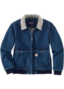 Carhartt Denim-Sherpa, jeans jacket women , color: Blue (H87) , size: M
