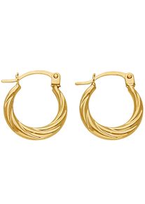 Damen Creole in Gelbgold 375 ,Gr&ouml;&szlig;e Gelbgold 375, WITT,