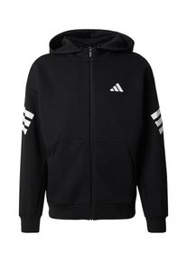 adidas Sportswear Bluza rozpinana sportowa 'FI' dla mężczyzn czarny / biały Rozmiar XL