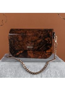 Holzkern Handbag Uniqase Ivay VEGAN Burr Walnut Shoulder Bag