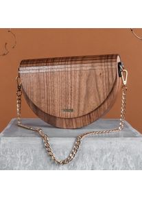 Holzkern Handbag Uniqase Asumi VEGAN Walnut Shoulder Bag