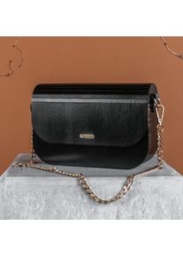 Holzkern Handbag Uniqase Ivay VEGAN Black Maple Shoulder Bag