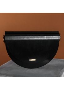 Holzkern Handbag Uniqase Asumi VEGAN Black Maple Shoulder Bag