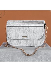 Holzkern Handbag Uniqase Iveya VEGAN White Slate Shoulder Bag