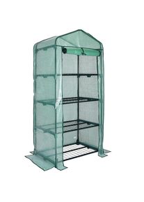 Gardebruk Mini invernadero verde 158x49x69cm 4 estantes